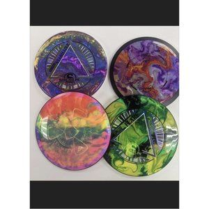 New Set Of 4 Custom Dyed MVP/Streamline/Axiom Mystery Golf Discs